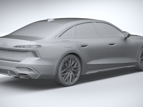 Audi A6 Sedan S-line 2026 Model 3D