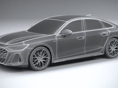Audi A6 Sedan S-line 2026 Model 3D