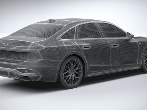 Audi A6 Sedan S-line 2026 Model 3D