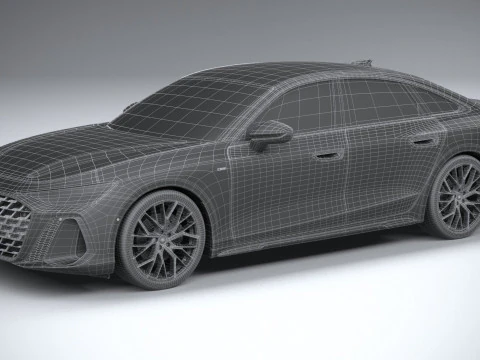 Audi A6 Sedan S-line 2026 3D Model