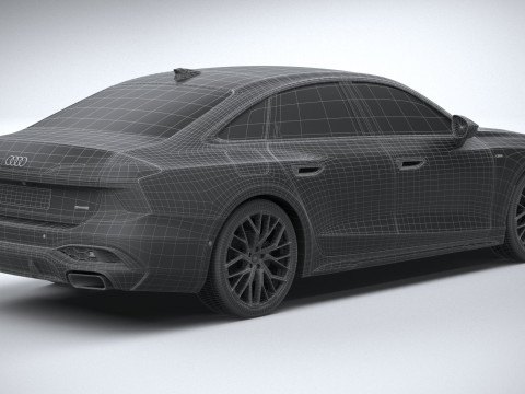 Audi A6 Sedan S-line 2026 Model 3D