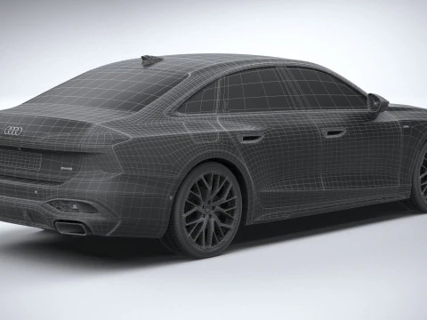 Audi A6 Sedan S-line 2026 3D Model