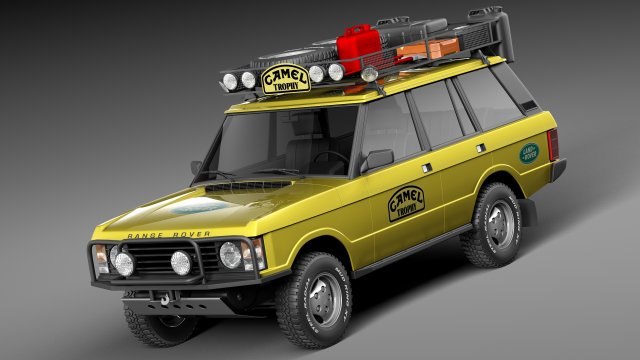 Range Rover Camel Trophy 1981-1993 3D Model .c4d .max .obj .3ds .fbx .stl .blend 