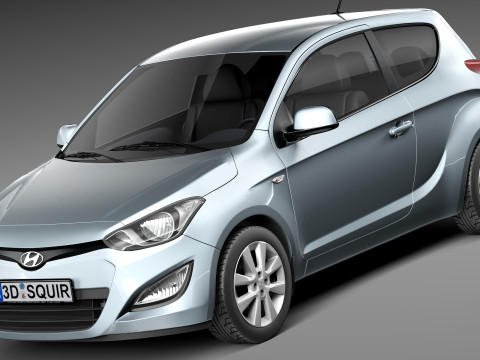 Hyundai I20 3-door 2013 3D Model