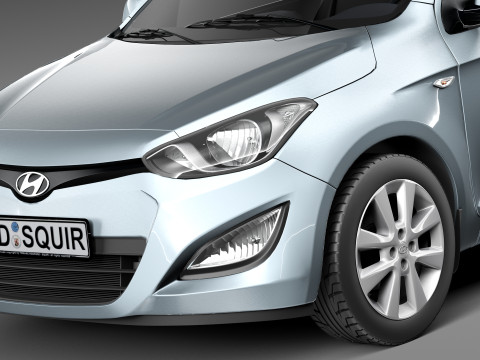 Hyundai I20 3-door 2013 Modelo 3D