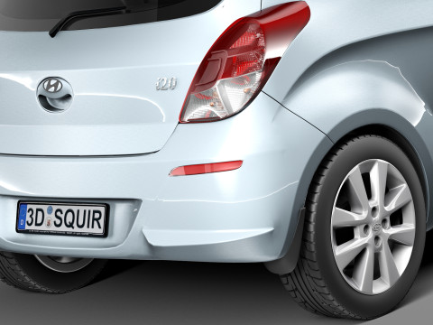 Hyundai I20 3-door 2013 Modelo 3D