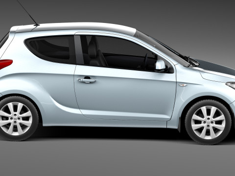 Hyundai I20 3-door 2013 Modelo 3D