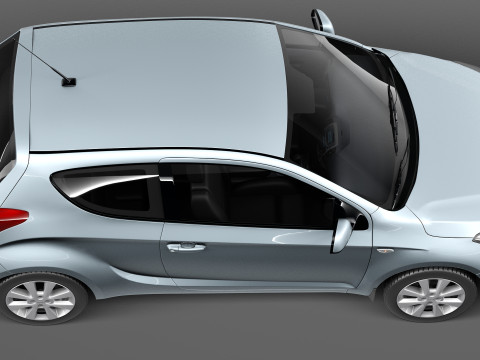 Hyundai I20 3-door 2013 Modelo 3D