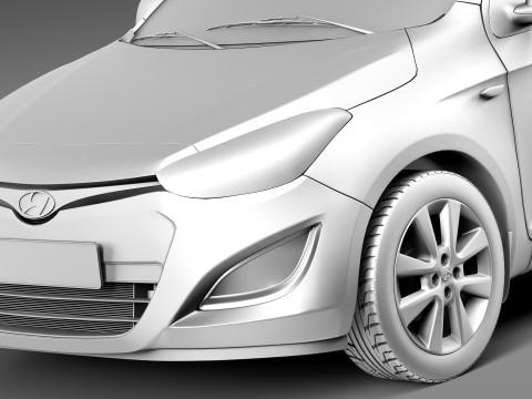Hyundai I20 3-door 2013 Modelo 3D