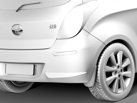 Hyundai I20 3-door 2013 Modelo 3D