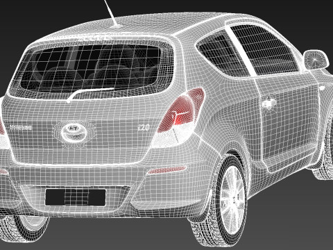 Hyundai I20 3-door 2013 Modelo 3D