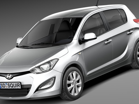 Hyundai I20 5-door 2013 3D Model