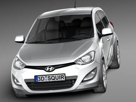 Hyundai I20 5-door 2013 3D 모델