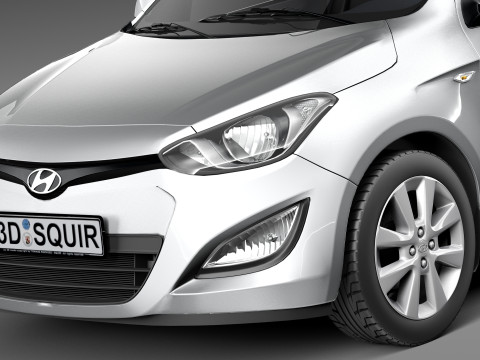 Hyundai I20 5-door 2013 3D 모델