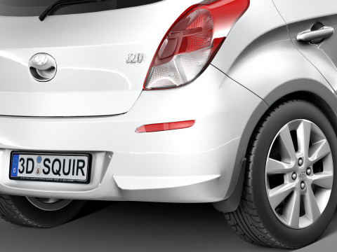 Hyundai I20 5-door 2013 3D 모델