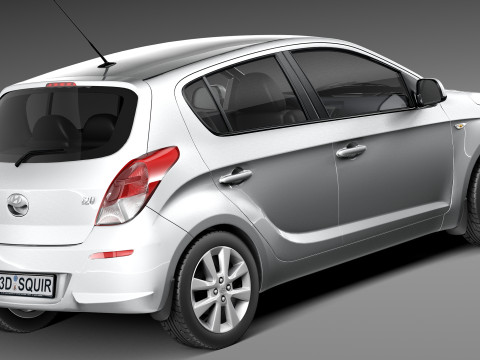 Hyundai I20 5-door 2013 3D 모델