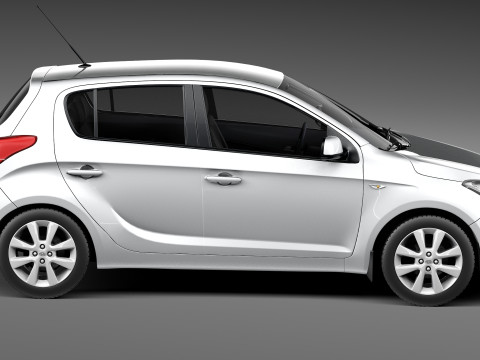 Hyundai I20 5-door 2013 3D 모델