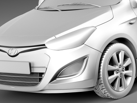 Hyundai I20 5-door 2013 3D 모델