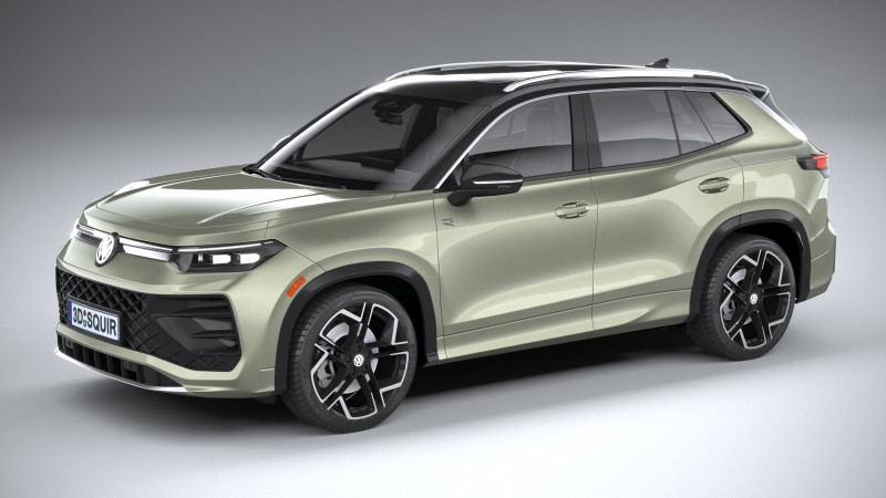 Volkswagen Tiguan R-Line 2026 3D Model .c4d .max .obj .3ds .fbx .stl .blend