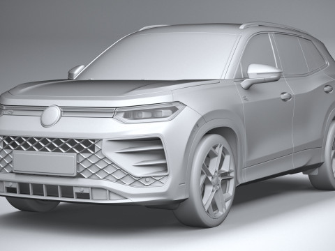 Volkswagen Tiguan R-Line 2026 3D Model