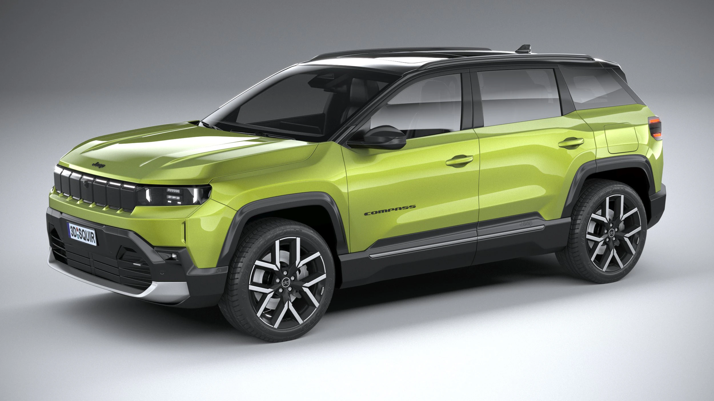 Jeep Compass 2026 3D Model .c4d .max .obj .3ds .fbx .stl .blend