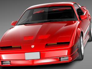 Pontiac Firebird Trans Am 1988-1990 3D 模型