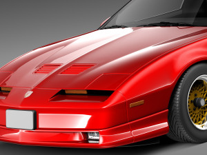 Pontiac Firebird Trans Am 1988-1990 3D 模型