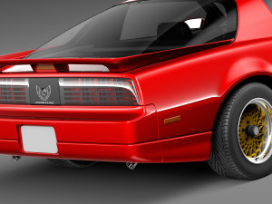 Pontiac Firebird Trans Am 1988-1990 3D 模型