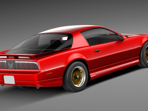 Pontiac Firebird Trans Am 1988-1990 3D 模型