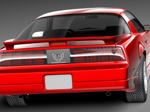 Pontiac Firebird Trans Am 1988-1990 3D 模型