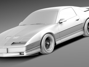 Pontiac Firebird Trans Am 1988-1990 3D 模型