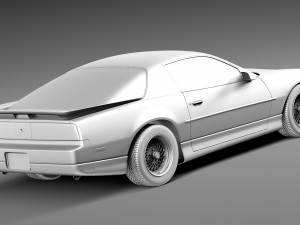 Pontiac Firebird Trans Am 1988-1990 3D 模型