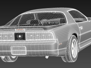 Pontiac Firebird Trans Am 1988-1990 3D 模型