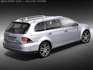 Volkswagen Golf V Variant Modello 3D