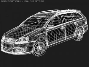Volkswagen Golf V Variant Modello 3D