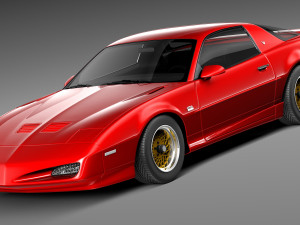 Pontiac Firebird Trans Am GTA 1991-1993 3D Model