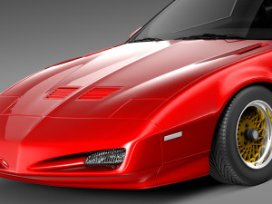 Pontiac Firebird Trans Am GTA 1991-1993 Model 3D