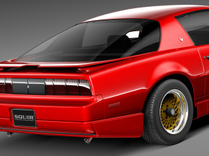 Pontiac Firebird Trans Am GTA 1991-1993 Model 3D