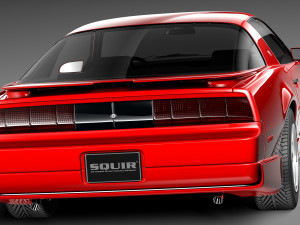 Pontiac Firebird Trans Am GTA 1991-1993 Model 3D