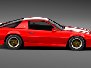 Pontiac Firebird Trans Am GTA 1991-1993 Model 3D