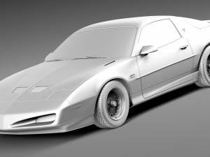 Pontiac Firebird Trans Am GTA 1991-1993 Model 3D