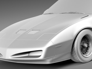 Pontiac Firebird Trans Am GTA 1991-1993 Model 3D