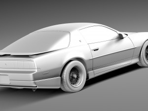 Pontiac Firebird Trans Am GTA 1991-1993 Model 3D
