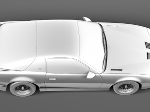 Pontiac Firebird Trans Am GTA 1991-1993 Model 3D