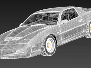 Pontiac Firebird Trans Am GTA 1991-1993 Model 3D