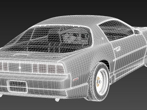 Pontiac Firebird Trans Am GTA 1991-1993 Model 3D