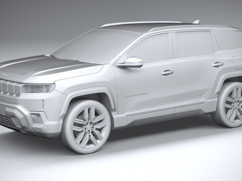 Jeep Compass Overland 2026 3D Model