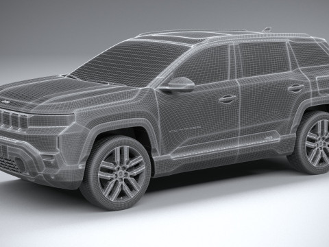 Jeep Compass Overland 2026 3D Model