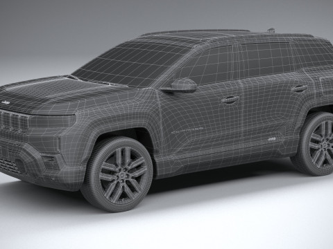 Jeep Compass Overland 2026 3D Model