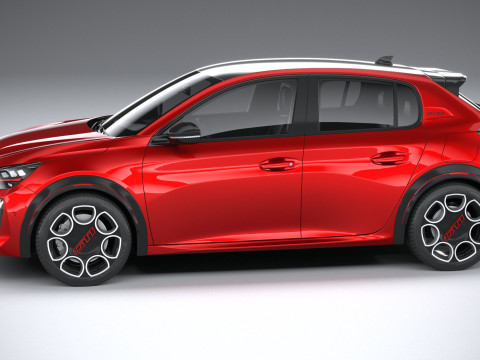 Peugeot E-208 GTI 2026 3D Модель